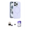 MARSİLYAN™- iPhone 14 Pro Max Kılıf Yankı Form Serisi - Siyah Bilvis 5in1 3D Magic Cam Ekran Koruyucu + Bilvis Titan Kamera Lens - GD