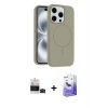 MARSİLYAN™- iPhone 14 Pro Max Kılıf Yankı Form Serisi - Siyah Bilvis 5in1 5D Magic Hayalet Cam Ekran Koruyucu + Bilvis Titan Kamera Lens - SH