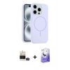 MARSİLYAN™- iPhone 14 Pro Max Kılıf Yankı Form Serisi - Siyah Bilvis 5in1 5D Magic Hayalet Cam Ekran Koruyucu + Bilvis Titan Kamera Lens - GD