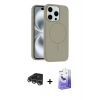 MARSİLYAN™- iPhone 14 Pro Max Kılıf Yankı Form Serisi - Siyah Bilvis 5in1 5D Magic Hayalet Cam Ekran Koruyucu + Raze Metal Kamera Lens - GS