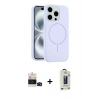 MARSİLYAN™- iPhone 14 Pro Max Kılıf Yankı Form Serisi - Siyah Bilvis Hayalet Cam Ekran Koruyucu + Bilvis Titan Kamera Lens - SH