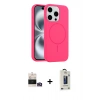 MARSİLYAN™- iPhone 14 Pro Max Kılıf Yankı Form Serisi - Siyah Bilvis Hayalet Cam Ekran Koruyucu + Bilvis Titan Kamera Lens - GD