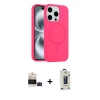 MARSİLYAN™- iPhone 14 Pro Max Kılıf Yankı Form Serisi - Siyah Bilvis Hayalet Cam Ekran Koruyucu + Siyah Bilvis Titan Kamera Lens