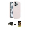 MARSİLYAN™- iPhone 14 Pro Max Kılıf Yankı Form Serisi - Siyah Buffer Cam Ekran Koruyucu + Raze Metal Kamera Lens - GD