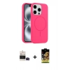 MARSİLYAN™- iPhone 14 Pro Max Kılıf Yankı Form Serisi - Siyah Buffer Cam Ekran Koruyucu + Siyah Bilvis Titan Kamera Lens