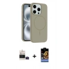 MARSİLYAN™- iPhone 14 Pro Max Kılıf Yankı Form Serisi - Siyah Buffer Hayalet Cam Ekran Koruyucu + Bilvis Titan Kamera Lens - SH