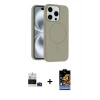 MARSİLYAN™- iPhone 14 Pro Max Kılıf Yankı Form Serisi - Siyah Buffer Hayalet Cam Ekran Koruyucu + Bilvis Titan Kamera Lens - DNMR