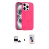 MARSİLYAN™- iPhone 14 Pro Max Kılıf Yankı Form Serisi - Siyah Joko 5D Cam + Bilvis Titan Kamera Lens - DNMR