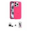 MARSİLYAN™- iPhone 14 Pro Max Kılıf Yankı Form Serisi - Siyah Joko 5D Cam + Bilvis Titan Kamera Lens - GD