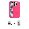 MARSİLYAN™- iPhone 14 Pro Max Kılıf Yankı Form Serisi - Siyah Joko 5D Cam + Bilvis Titan Kamera Lens - SH