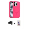MARSİLYAN™- iPhone 14 Pro Max Kılıf Yankı Form Serisi - Siyah Joko 5D Cam + Raze Metal Kamera Lens - GS