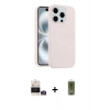 MARSİLYAN™- iPhone 14 Pro Max Kılıf Yankı Form Serisi - Siyah Joko Magic 5D Hayalet Cam + Gold Bilvis Titan Kamera Lens