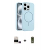 MARSİLYAN™- iPhone 14 Pro Max Kılıf Yankı Form Serisi - Siyah Joko Magic 5D Hayalet Cam + Gold Bilvis Titan Kamera Lens