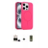 MARSİLYAN™- iPhone 14 Pro Max Kılıf Yankı Form Serisi - Siyah Joko Magic 5D Hayalet Cam + Gold Bilvis Titan Kamera Lens