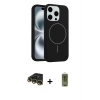 MARSİLYAN™- iPhone 14 Pro Max Kılıf Yankı Form Serisi - Siyah Joko Magic 5D Hayalet Cam + Raze Metal Kamera Lens - GD
