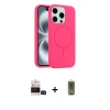 MARSİLYAN™- iPhone 14 Pro Max Kılıf Yankı Form Serisi - Siyah Joko Magic 5D Hayalet Cam + Siyah Bilvis Titan Kamera Lens