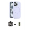 MARSİLYAN™- iPhone 14 Pro Max Kılıf Yankı Form Serisi - Siyah Joko Magic 5D Hayalet Cam + PVD Metal Kamera Lens - TU