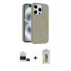 MARSİLYAN™- iPhone 14 Pro Max Kılıf Yankı Form Serisi - Siyah Polymer Nano Ekran Koruyucu + Bilvis Titan Kamera Lens - SH