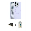 MARSİLYAN™- iPhone 14 Pro Max Kılıf Yankı Form Serisi - Siyah Polymer Nano Ekran Koruyucu + Gold Raze Metal Kamera Lens
