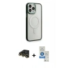 MARSİLYAN™- iPhone 14 Pro Max Kılıf Yankı Işık Özel Seri - Şeffaf Royal Nano Ekran Koruyucu + Raze Metal Kamera Lens - GD