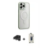MARSİLYAN™- iPhone 14 Pro Max Kılıf Yankı Işık Özel Seri - Siyah Bilvis Hayalet Cam Ekran Koruyucu + Raze Metal Kamera Lens - GS