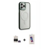 MARSİLYAN™- iPhone 14 Pro Max Kılıf Yankı Işık Özel Seri - Siyah Joko 5D Cam + Bilvis Titan Kamera Lens - GS