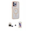 MARSİLYAN™- iPhone 14 Pro Max Kılıf Yankı Işık Özel Seri - Siyah Joko 5D Cam + Bilvis Titan Kamera Lens - GS