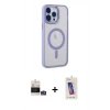 MARSİLYAN™- iPhone 14 Pro Max Kılıf Yankı Işık Özel Seri - Siyah Joko 5D Cam + Bilvis Titan Kamera Lens - GS