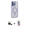 MARSİLYAN™- iPhone 14 Pro Max Kılıf Yankı Işık Özel Seri - Siyah Joko 5D Cam + Bilvis Titan Kamera Lens - SH