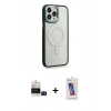 MARSİLYAN™- iPhone 14 Pro Max Kılıf Yankı Işık Özel Seri - Siyah Joko 5D Cam + Bilvis Titan Kamera Lens - SH