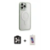 MARSİLYAN™- iPhone 14 Pro Max Kılıf Yankı Işık Özel Seri - Siyah Joko 5D Cam + PVD Metal Kamera Lens - TU