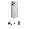 MARSİLYAN™- iPhone 14 Pro Max Kılıf Yankı Işık Özel Seri - Siyah Joko Magic 5D Hayalet Cam + Bilvis Titan Kamera Lens - DNMR
