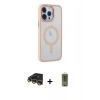MARSİLYAN™- iPhone 14 Pro Max Kılıf Yankı Işık Özel Seri - Siyah Joko Magic 5D Hayalet Cam + Raze Metal Kamera Lens - GD