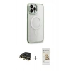 MARSİLYAN™- iPhone 14 Pro Max Kılıf Yankı Işık Özel Seri - Siyah Mat Seramik Nano Ekran Koruyucu + Raze Metal Kamera Lens - GD