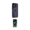 MARSİLYAN™- iPhone 14 Pro Max Kılıf Yankı Işık Prime - Siyah 360 Mat Full Body Arka Koruyucu