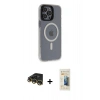 MARSİLYAN™- iPhone 14 Pro Max Kılıf Yankı Işık Prime - Siyah 6D Mat Seramik Hayalet Nano Ekran Koruyucu + Raze Metal Kamera Lens - GD