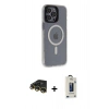 MARSİLYAN™- iPhone 14 Pro Max Kılıf Yankı Işık Prime - Siyah Bilvis Hayalet Cam Ekran Koruyucu + Raze Metal Kamera Lens - GD