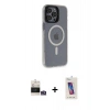 MARSİLYAN™- iPhone 14 Pro Max Kılıf Yankı Işık Prime - Siyah Joko 5D Cam + Bilvis Titan Kamera Lens - GS