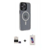 MARSİLYAN™- iPhone 14 Pro Max Kılıf Yankı Işık Prime - Siyah Joko 5D Cam + Bilvis Titan Kamera Lens - GS