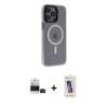 MARSİLYAN™- iPhone 14 Pro Max Kılıf Yankı Işık Prime - Siyah Joko 5D Cam + Bilvis Titan Kamera Lens - SH