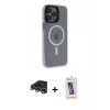 MARSİLYAN™- iPhone 14 Pro Max Kılıf Yankı Işık Prime - Siyah Joko 5D Cam + Raze Metal Kamera Lens - GS