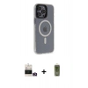MARSİLYAN™- iPhone 14 Pro Max Kılıf Yankı Işık Prime - Siyah Joko Magic 5D Hayalet Cam + Bilvis Titan Kamera Lens - GD
