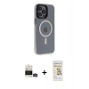 MARSİLYAN™- iPhone 14 Pro Max Kılıf Yankı Işık Prime - Siyah Mat Seramik Nano Ekran Koruyucu + Bilvis Titan Kamera Lens - GD