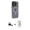 MARSİLYAN™- iPhone 14 Pro Max Kılıf Yankı Işık Prime - Siyah Mat Seramik Nano Ekran Koruyucu + Bilvis Titan Kamera Lens - DNMR