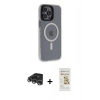 MARSİLYAN™- iPhone 14 Pro Max Kılıf Yankı Işık Prime - Siyah Mat Seramik Nano Ekran Koruyucu + Raze Metal Kamera Lens - GS