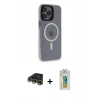 MARSİLYAN™- iPhone 14 Pro Max Kılıf Yankı Işık Prime - Siyah Polymer Nano Ekran Koruyucu + Raze Metal Kamera Lens - GD