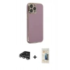 MARSİLYAN™- iPhone 14 Pro Max Kılıf Yankı Serisi - Siyah 6D Mat Seramik Hayalet Nano Ekran Koruyucu + Raze Metal Kamera Lens - GS