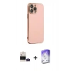 MARSİLYAN™- iPhone 14 Pro Max Kılıf Yankı Serisi - Siyah Bilvis 5in1 3D Magic Cam Ekran Koruyucu + Bilvis Titan Kamera Lens - DNMR