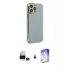 MARSİLYAN™- iPhone 14 Pro Max Kılıf Yankı Serisi - Siyah Bilvis 5in1 3D Magic Cam Ekran Koruyucu + Bilvis Titan Kamera Lens - DNMR