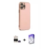 MARSİLYAN™- iPhone 14 Pro Max Kılıf Yankı Serisi - Siyah Bilvis 5in1 3D Magic Cam Ekran Koruyucu + Bilvis Titan Kamera Lens - GS